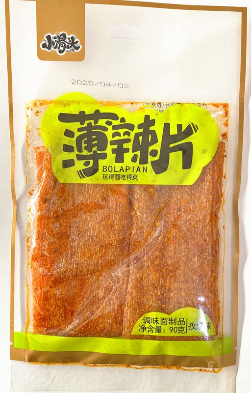 90克小滑头薄辣片孜然味