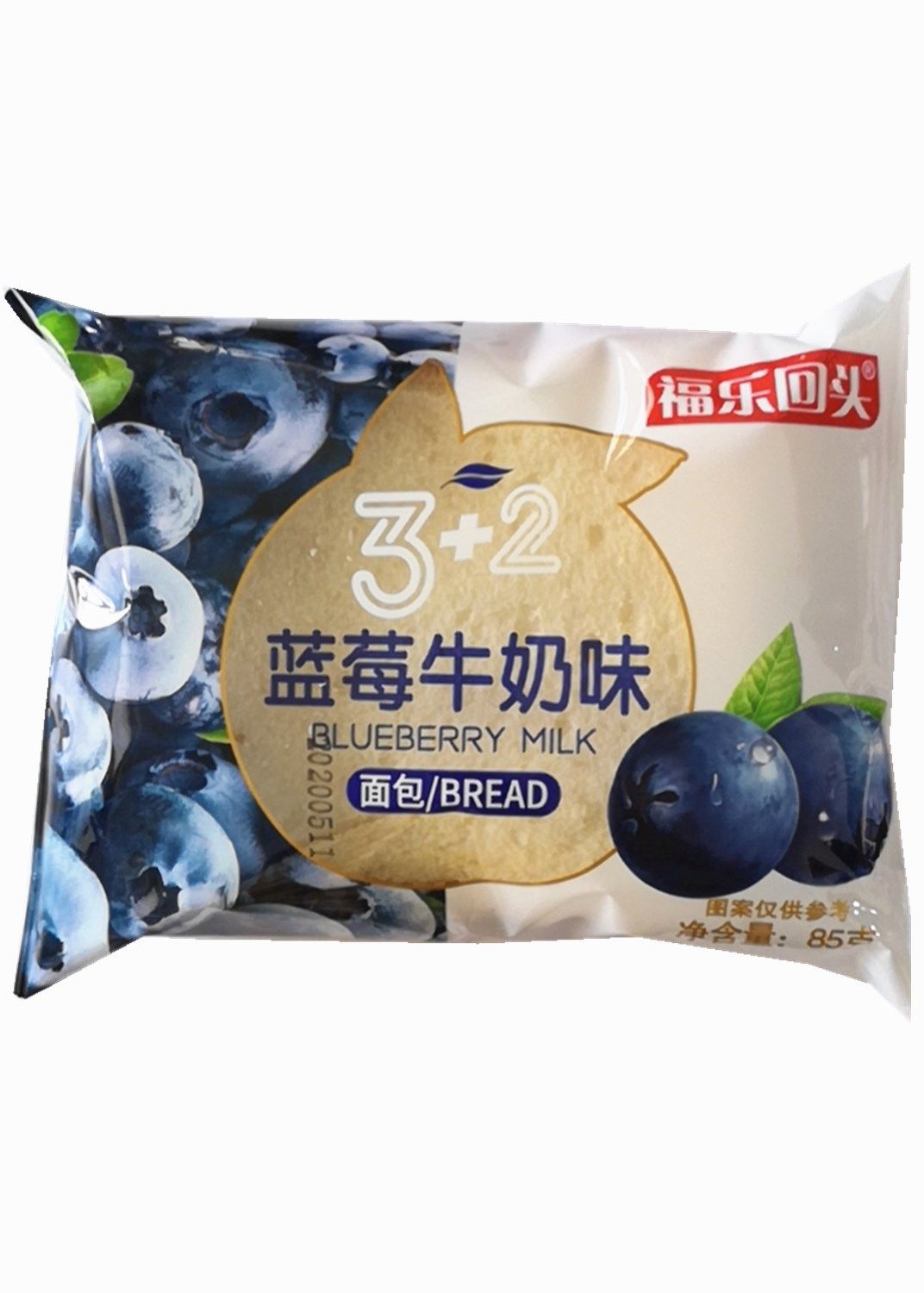 f85g福乐回头32蓝莓面包