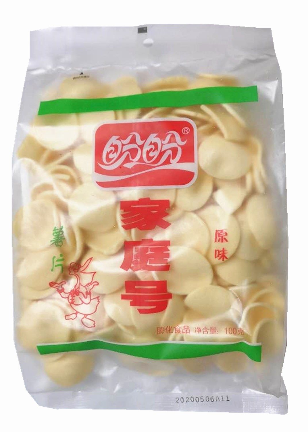 f100g盼盼家庭号薯片原味